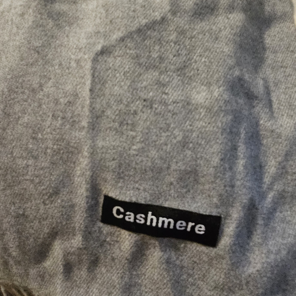 Gray Cashmere Scarf